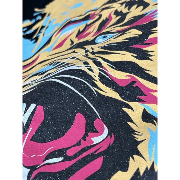 Victorious T-shirt Tiger Paint Drips Black Large - Picture 4 of 8